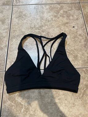 lululemon athletica Black Strappy Light Support Sports Bra
